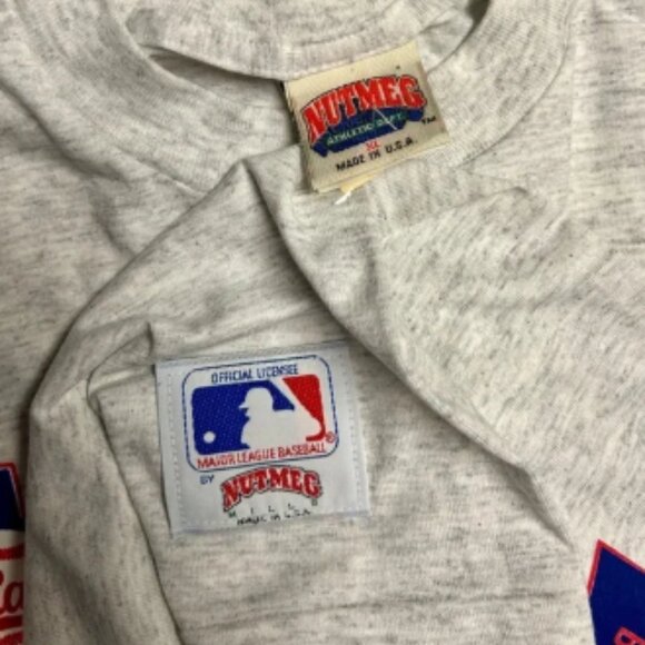 Nutmeg~Vintage (1991) • Gray • X-Large • Nolan Ryan Texas Rangers Baseball Shirt - Picture 4 of 5